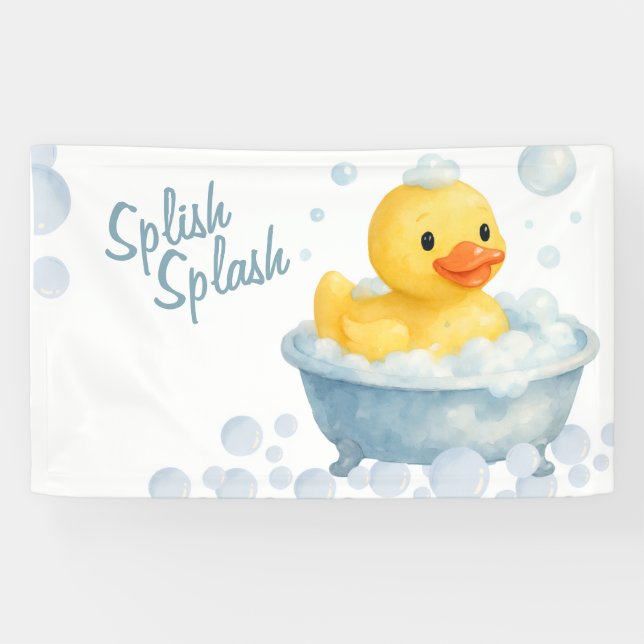 Lona Fiesta de bebé Splish Splash Ducky (Horizontal)