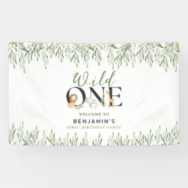 Lona Fiesta de bienvenida a animales salvajes de Safari