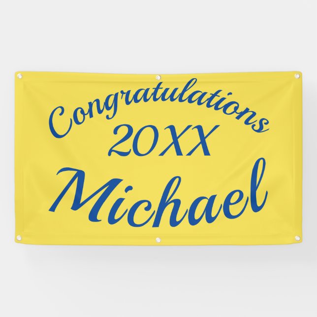 Lona Fiesta de casa abierta de la graduación (Horizontal)