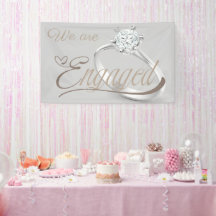 Fiesta de compromiso elegante «Estamos comprometid