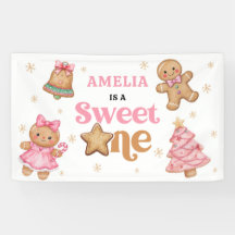 Fiesta de cumpleaños 1º Dulce Galleta de Navidad
