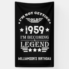 Lona Fiesta de cumpleaños 65º de cosecha personalizada