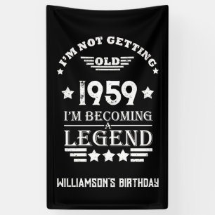 Lona Fiesta de cumpleaños 65º de cosecha personalizada