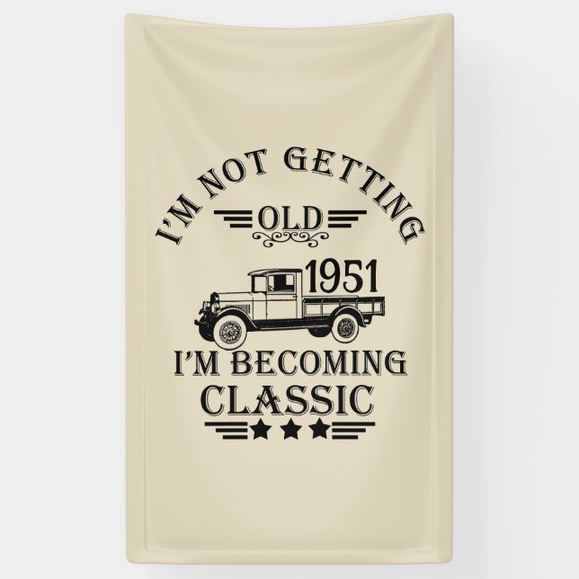 Lona Fiesta de cumpleaños 65º de cosecha personalizada (Vertical)