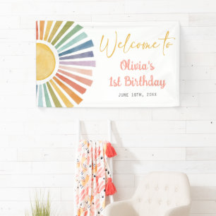 Lona Fiesta de Cumpleaños Boho Sunshine