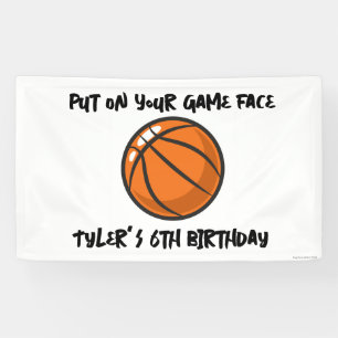 Lona Fiesta de cumpleaños de baloncesto para niños
