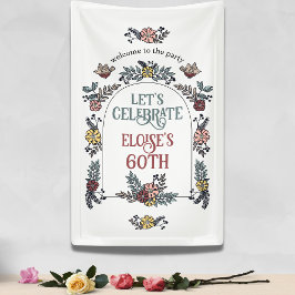 Lona Fiesta de cumpleaños de bienvenida para el Arco de