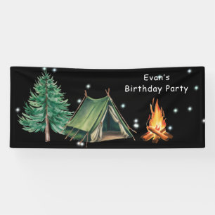 Lona Fiesta de cumpleaños de Camp Out Boy