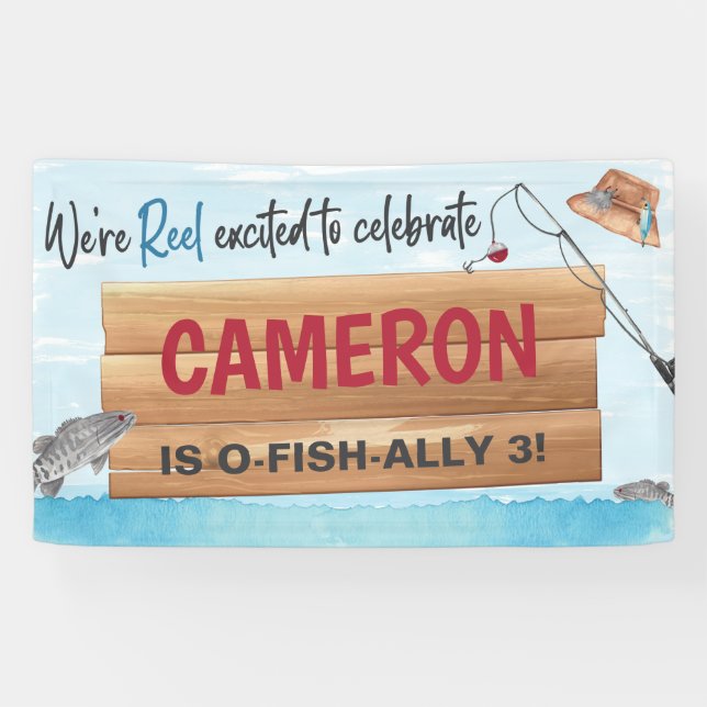 Lona Fiesta de cumpleaños de cualquier edad (Horizontal)