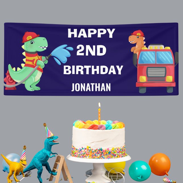 Lona Fiesta de cumpleaños de Dinosaurios para Niños Per (Subido por el creador)