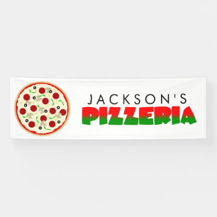 Lona Fiesta de cumpleaños de la pizza de la pizzería