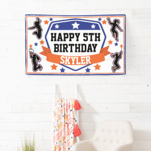 Lona Fiesta de cumpleaños de las niñas guerreras Ninja