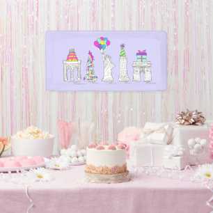 Lona Fiesta de cumpleaños de New York City NYC