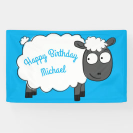 Lona Fiesta de cumpleaños de oveja Personalizado niños