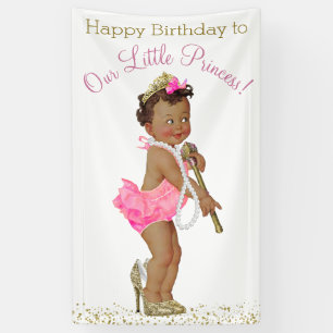 Lona Fiesta de cumpleaños de princesa niña étnica