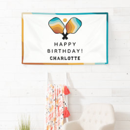 Lona Fiesta de cumpleaños de retro para repelente y bol