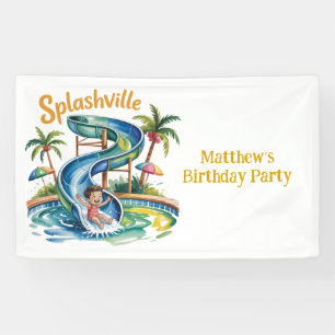 Lona Fiesta de cumpleaños de Splashville Water Slide Bo