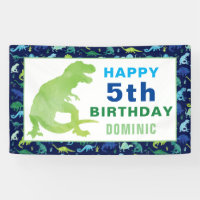 Fiesta de cumpleaños de T-Rex del dinosaurio de la