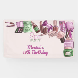 Lona Fiesta de cumpleaños del spa de belleza