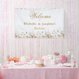 Lona Fiesta de cumpleaños doble conjunta para adultos |