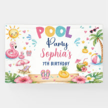 Fiesta de cumpleaños en la piscina Tropical Splish