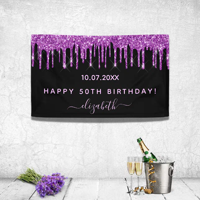 Fondo de fiesta de cumpleaños,Feliz Cumpleaños Banner,Tela Cartel  Banner,Lona Fondo Fotografía de Cumpleaños,para decoración de fiesta (negro)