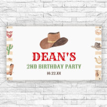 Fiesta de cumpleaños occidental de Rodeo Cowboy We