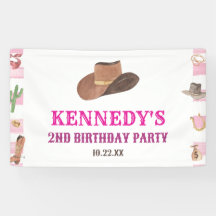 Fiesta de cumpleaños occidental de Rodeo Cowgirl W