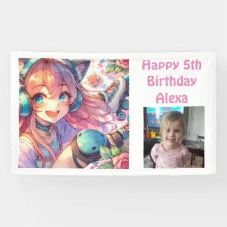 Lona Fiesta de cumpleaños para el patinaje sobre patina