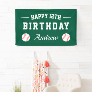 Lona Fiesta de cumpleaños personalizada con tema de béi