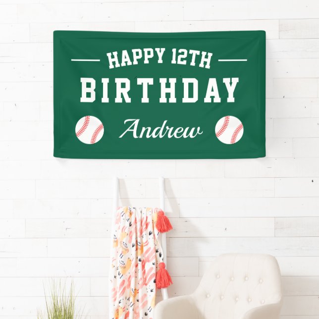 Lona Fiesta de cumpleaños personalizada con tema de béi (In situ)