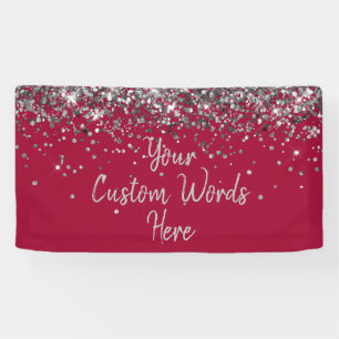 Lona Fiesta de cumpleaños personalizada de manzana y pl