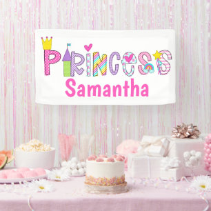 Lona Fiesta de Cumpleaños Personalizada de Princesa Lin