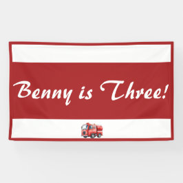 Lona Fiesta de cumpleaños "upsherin" del camión de bomb