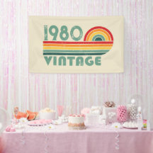 Fiesta de cumpleaños vintage personalizada