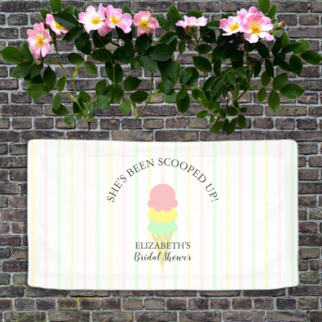 Lona Fiesta de Despedida de Soltera de Helado Recogido (Subido por el creador)