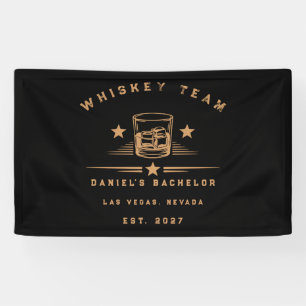 Lona Fiesta de Despedida de Soltero con Tema de Whisky 