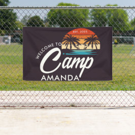 Lona Fiesta de Despedida en Campamento de Playa Persona