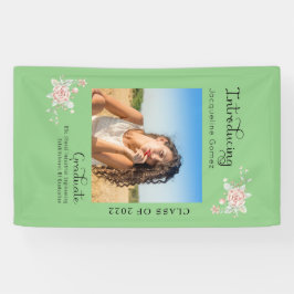 Lona Fiesta de fotografía 2022 de Modern Floral Graduat