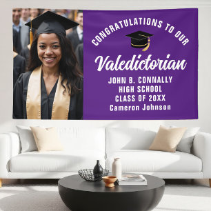 Lona Fiesta de Graduación con Foto Personalizada de Val