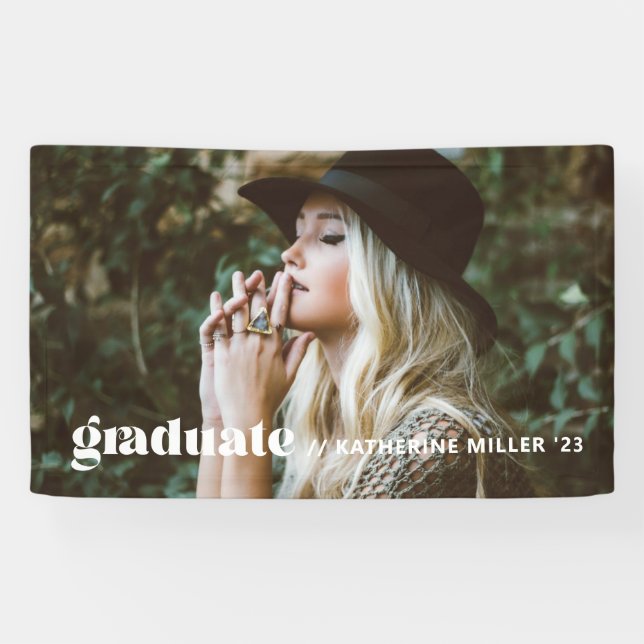 Lona Fiesta de graduación de Bubbly de moda (Horizontal)