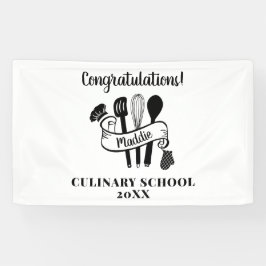Lona Fiesta de Graduación de Escuela de Cocina Personal