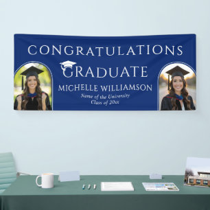 Lona Fiesta de graduación de foto personalizada de grad