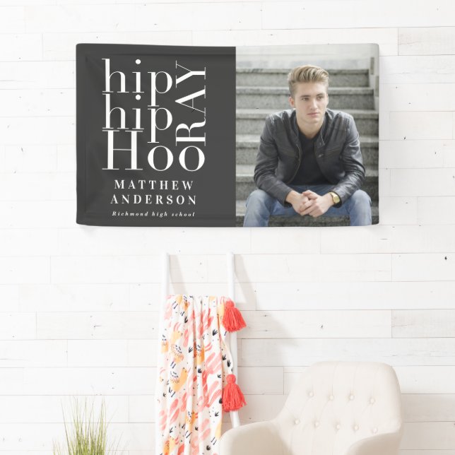 Lona Fiesta de graduación de fotos de hip hop (In situ)