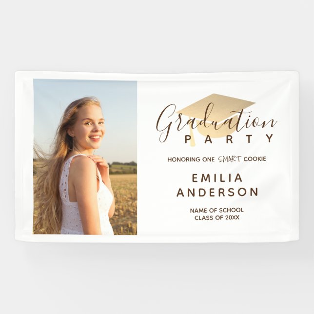Lona Fiesta de graduación para un cartel de cookie inte (Horizontal)