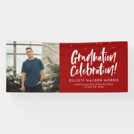 Lona Fiesta de graduación una foto divertida roja
