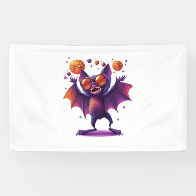 Lona Fiesta de Halloween Bat-tastic (Horizontal)