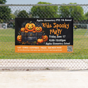 Lona Fiesta de Halloween espeluznante para niños recaud