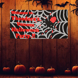 Lona Fiesta de Halloween para Niños Venom