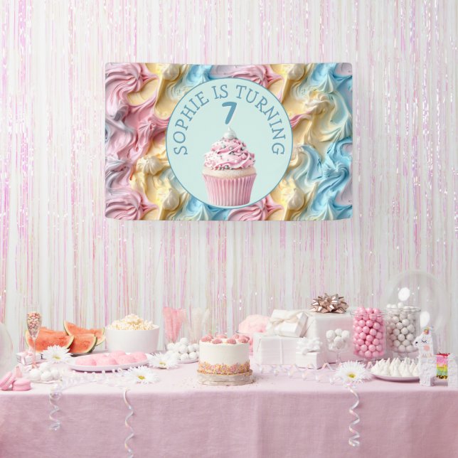 Lona Fiesta de hielo ButterCrema Cumpleaños (Fiesta)